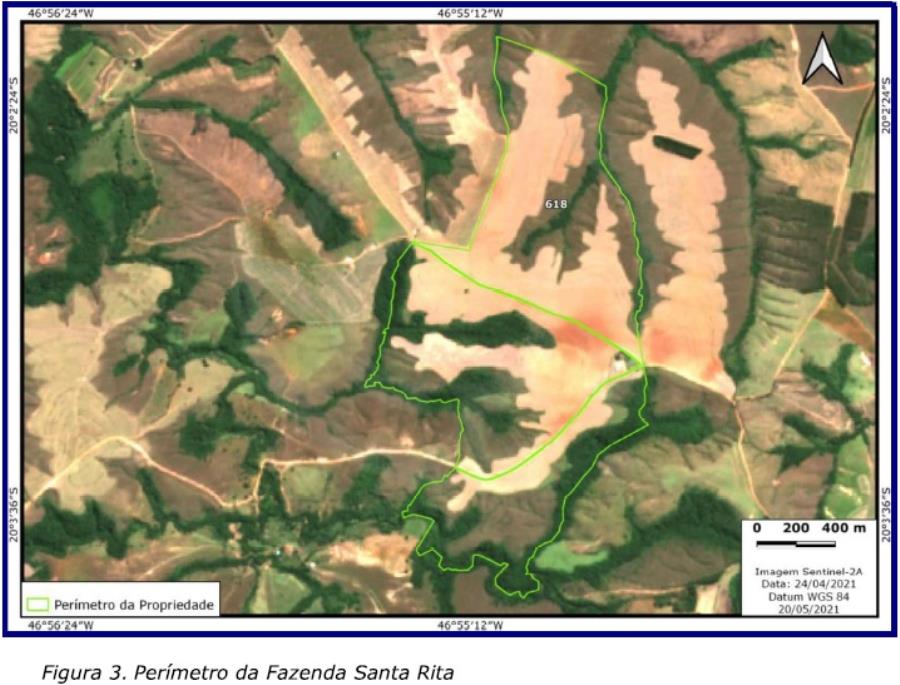 Sacramento/MG Área rural (extração de minério ouro)  275,6170  hectares